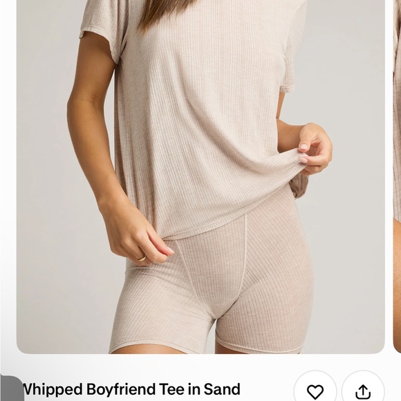 Negative Underwear Sand Ribbed Set - Picture 1 of 1